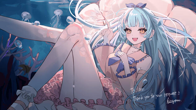 commissioned skeb art by kiccyomu